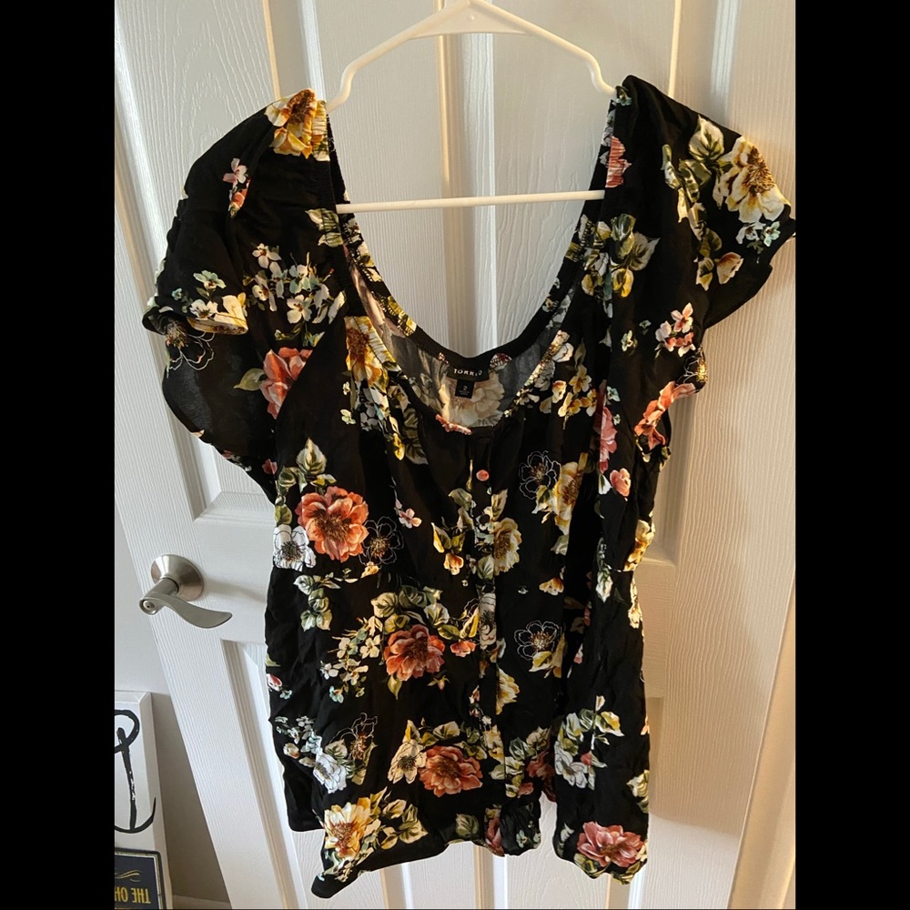 NWT Torrid Short Sleeve Crepe Babydoll